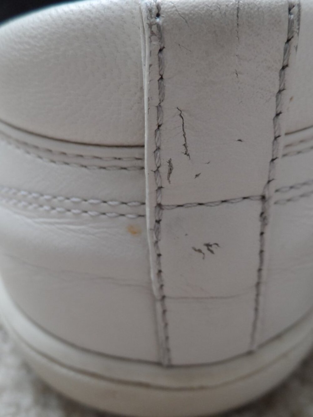 Louis Vuitton Off-White Leather baseball sneakers size 39/9US - Picture 12 of 15